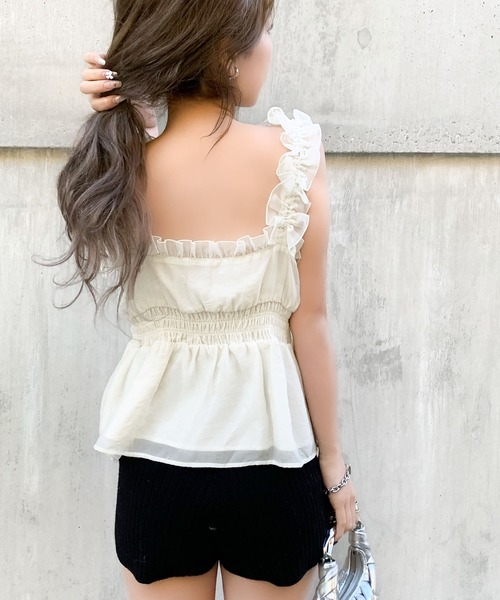 mily bilet キャミソール 「mily bilet」愛され大人フェミニン。リボン