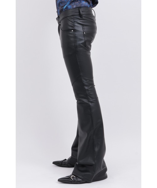 TORNADO MART（トルネードマート） パンツ ストレッチレザーベルボトム