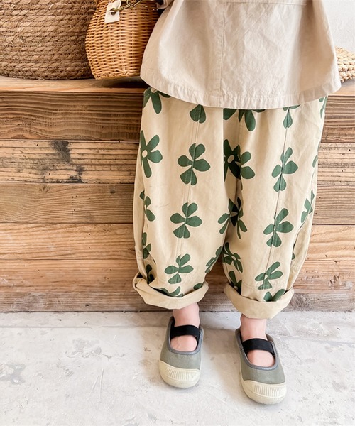 aimoha（アイモハ） パンツ aimoha-KIDS- 可愛い花柄スラックスパンツ