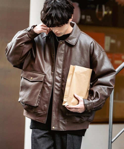 Rocky Monroe（ロッキーモンロー） 革ジャン ライダース オーバー