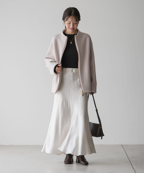 NOBLE（ノーブル） ノーカラーコート コート 「追加」MTRレイズド