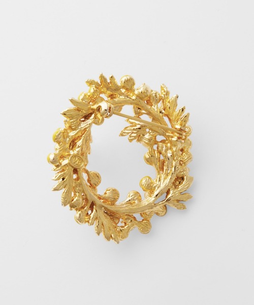 ヴァンドームブティック ブローチ ミモザ リースブローチ レディース