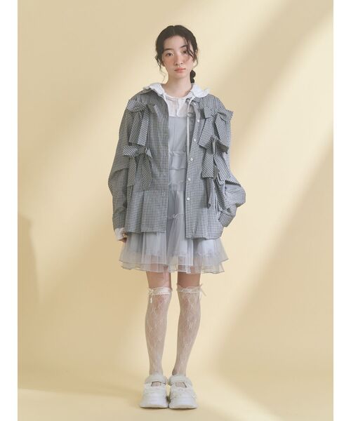 merry jenny（メリージェニー） ワンピース チュールドロストミニ