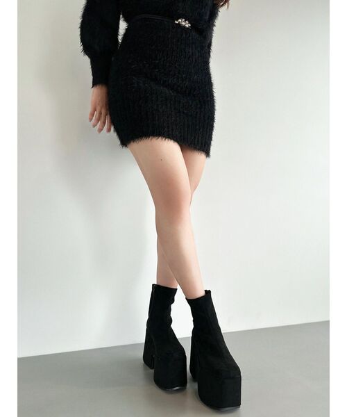 RESEXXY（リゼクシー） ブーツ 厚底スエードショートブーツ レディース