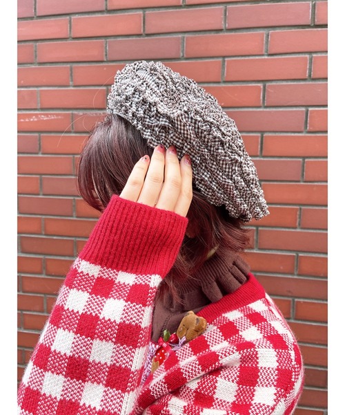 PINK HOUSE（ピンクハウス） カーディガン ギンガムチェックニット