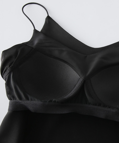 DAY CLOSET キャミソール 「大きいサイズ有/カップ付き/艶めくサテン風