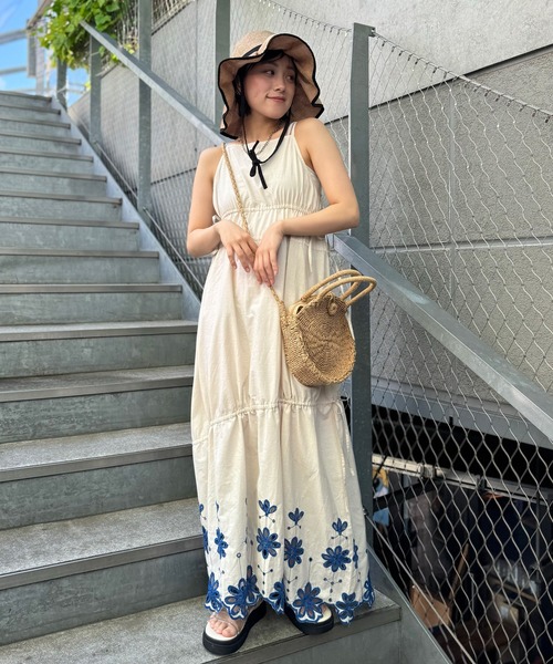 CIAOPANIC（チャオパニック） 帽子 ハット フリフリサマーハット