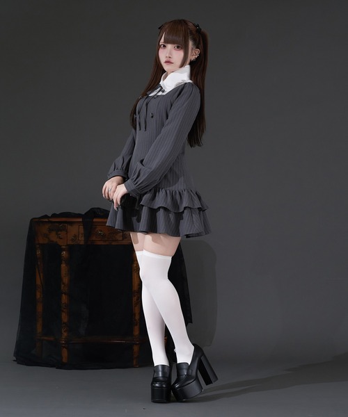 Pal elfy ワンピース クラシカルシャツレイヤードワンピース