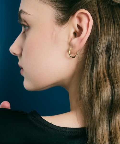 Jewel closet by L&Co. ピアス K18 フープ ピアス レディース メンズ