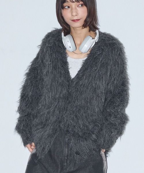 Anchor Smith（アンカー スミス） カーディガン モヘアライクシャギー