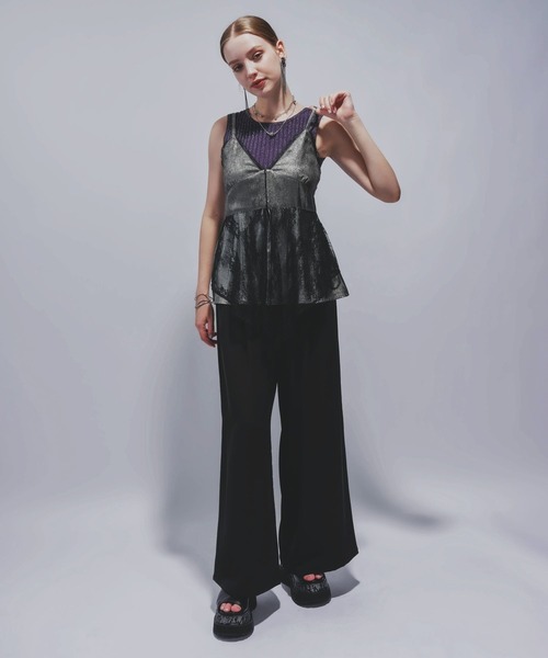 HARE（ハレ） キャミソール レースレイヤーキャミビスチェ(HARE