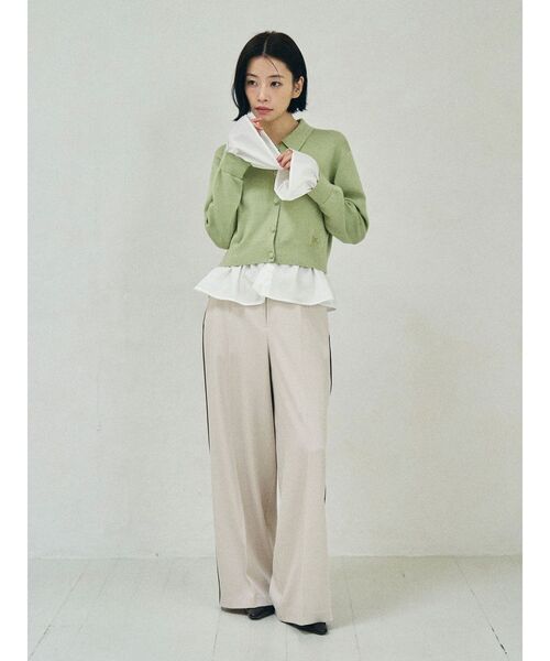 LAGUNAMOON（ラグナムーン） カーディガン ペプラムドッキングニット