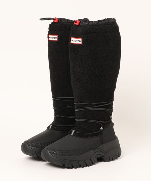 HUNTER（ハンター） ブーツ WOMENS WANDERER TALL SHERPA SNOW BOOT
