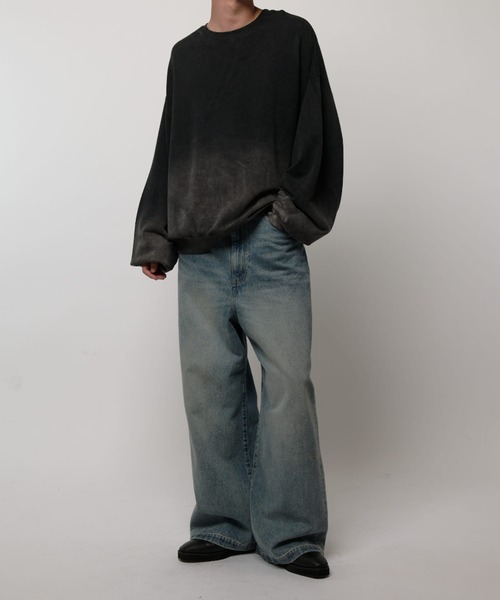 ナ*ギ様 Lui's グラデーション シャギーニット クルーネック起毛