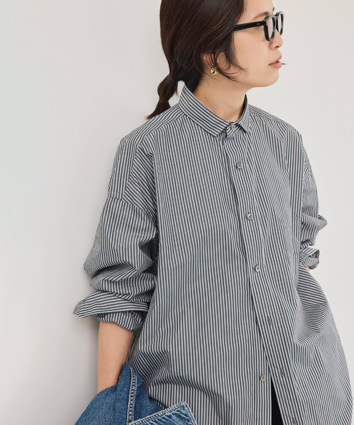 TICCA（ティッカ） ブラウス シャツ プレミアムスクエアビッグシャツ