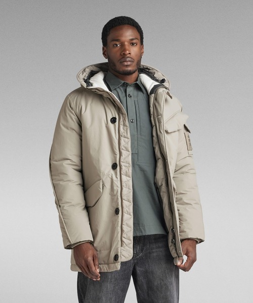 G-STAR RAW ダウンジャケット ダウン VODAN PADDED HOODED PARKA