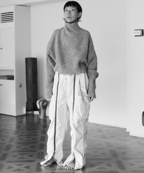 MAISON SPECIAL（メゾンスペシャル） ニット セーター 2way Front Zip