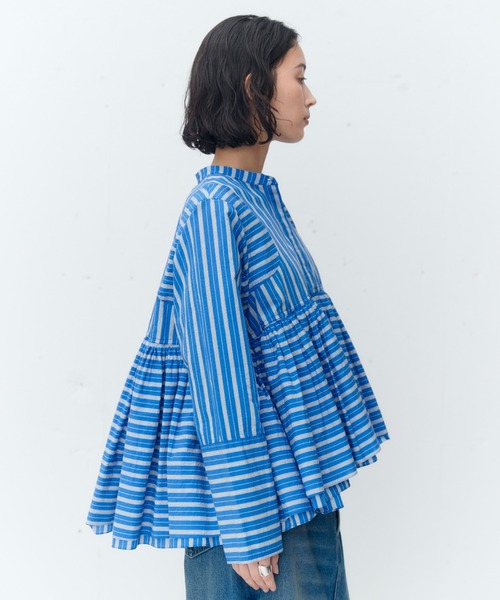 Curensology（カレンソロジー） ブラウス シャツ /ストライプ