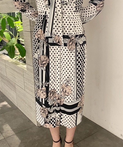 PINKY&DIANNE（ピンキー アンド ダイアン） ワンピース ラインブロック