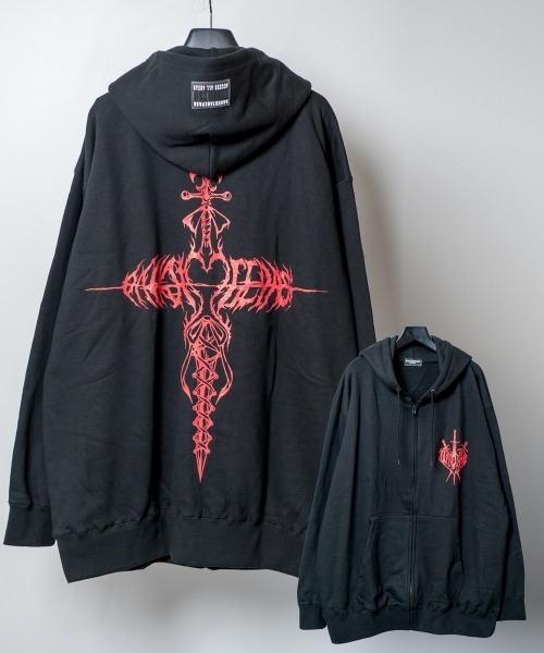 BACKSTAGE PASS（バックステージパス） パーカー CROSS-HOODIE(クロ