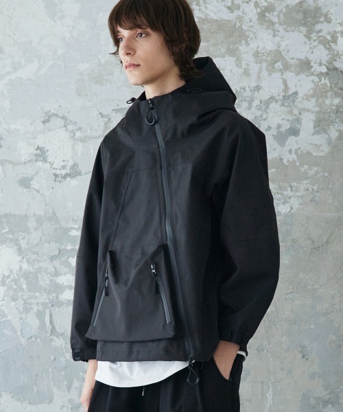 rehacer（レアセル） ナイロンジャケット : 3 Layer Volume Hooded