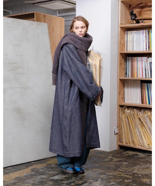 VOAAOV（ヴォアーブ） コート ジャケット WOOL LINEN HERRING BONE
