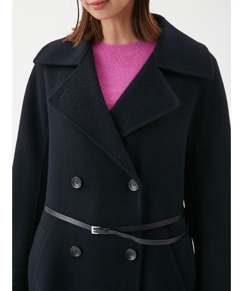 Mila Owen（ミラオーウェン） ピーコート pコート ベルト付きリバー