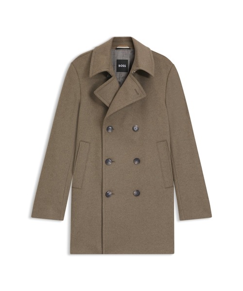 BOSS（HUGO BOSS） pコート ピーコート スリムフィット ウール