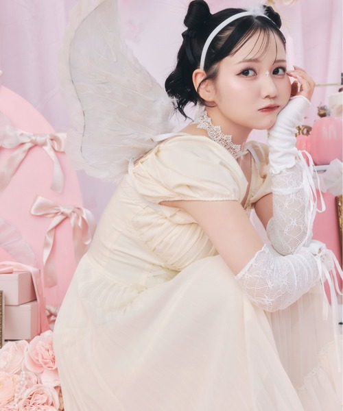 sugar nine コスプレ 天使プリーツスカートワンピ 「コスプレ5点セット