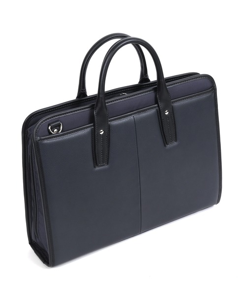 G.D.N. ビジネスバッグ ソフトタッチシュリンク 合成皮革 × PVC