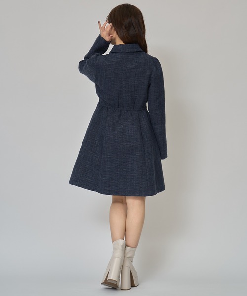 REDYAZEL（レディアゼル） ワンピース エンブレムボタンツイードシャツ