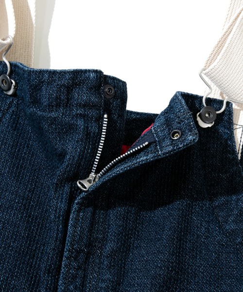 AOZORA（アオゾラ） オーバーオール サロペット 刺し子デニム中綿