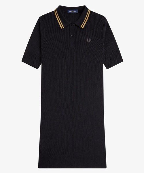 FRED PERRY（フレッドペリー） ワンピース Ribbed Knitted Shirt Dress