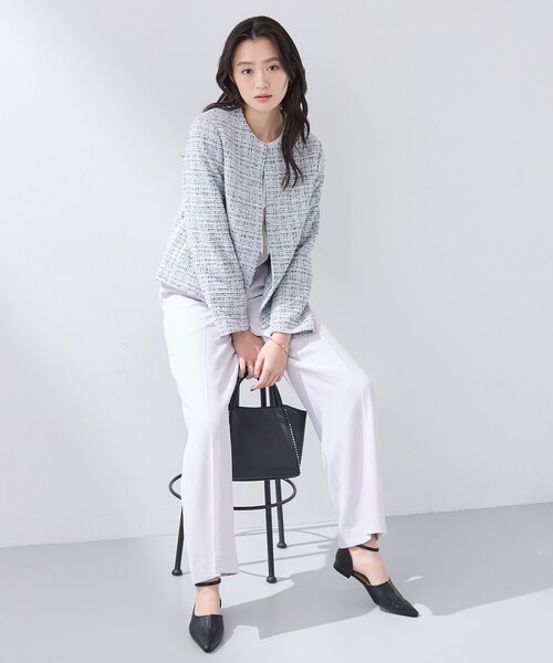 INDIVI（インディヴィ） ジャケット ノーカラージャケット