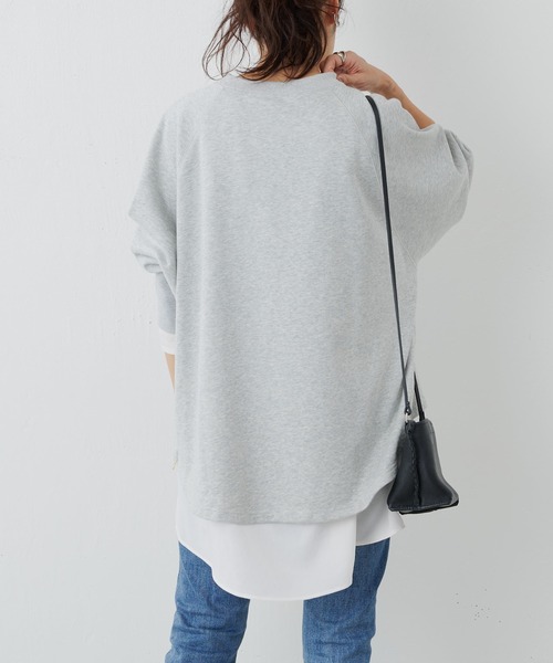 BEARDSLEY（ビアズリー） tシャツ 後ろドレープTブラウス レディース