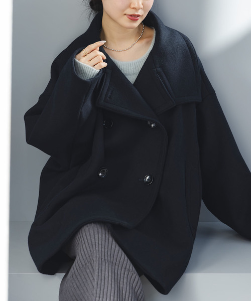 NOBLE（ノーブル） コート アウター 「追加」スタンドカラーオーバー