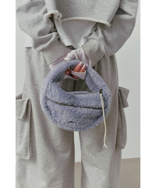 ALEXIA STAM（アリシアスタン） ハンドバッグ Fur Round Hand Bag