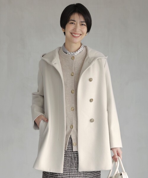 J.PRESS（J.プレス） コート アウター ショートビーバー フーデット