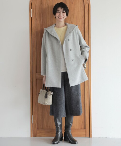 J.PRESS（J.プレス） コート アウター ショートビーバー フーデット