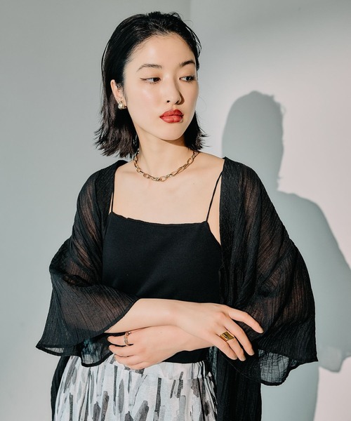 LEPSIM（レプシィム） キャミソール カップ付き華奢紐キャミ 497163