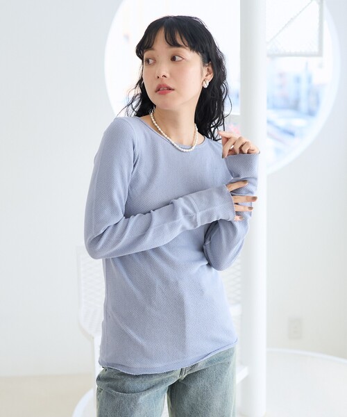 FREAK'S STORE（フリークスストア） tシャツ メッシュ ロンT/シアー