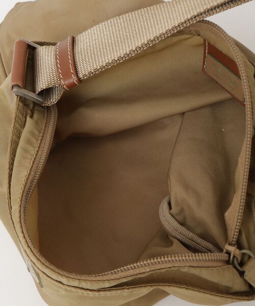 PRADA（プラダ） ナイロン 三角ロゴ ショルダーバッグ - ベージュ