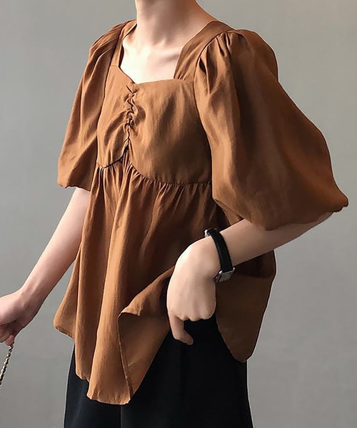 Girly Doll（ガーリードール） ブラウス シャツ ハートネック背中あき