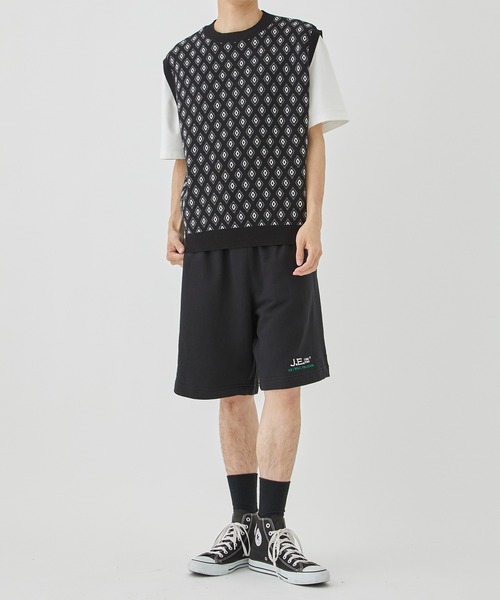 TTT MSW（ティー） ベスト ジレ 「TTTMSW/ティー」Diamond knit polo