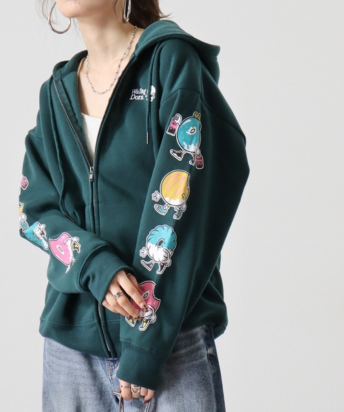 FUNALIVE（ファンアライブ） パーカー Walking Donut 裏起毛ZIP