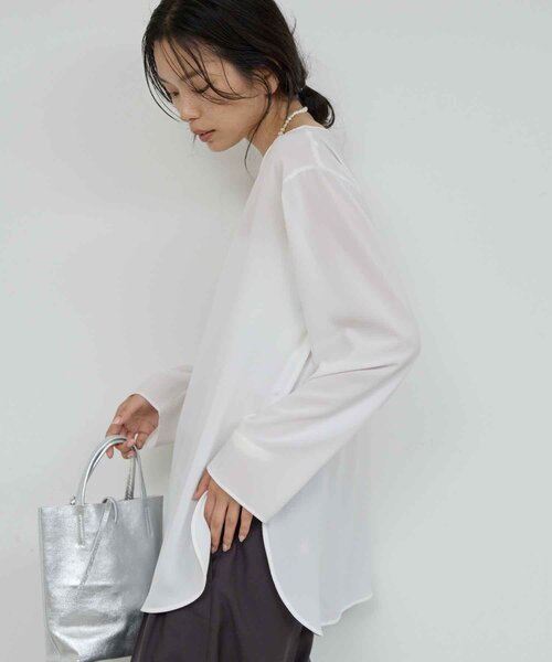 GALLARDAGALANTE（ガリャルダガランテ） ブラウス シャツ ラウンド