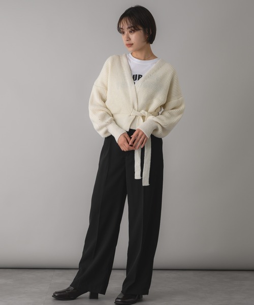 ニット セーター カシュクールニットカーディガン レディース