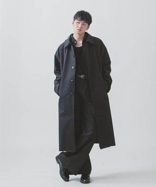 ZIP FIVE -White Line- ステンカラーコート コート 「White Line