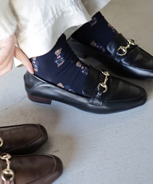 SESTO（セスト） ローファー かかとが踏めて靴ずれしにくい。ウッド