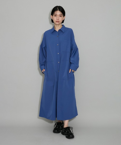 ADAM ET ROPE'（アダムエロペ） シャツワンピース 「ZOZO限定・多